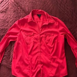 Lane Bryant Bold Red Blouse